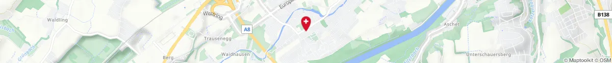 Kartendarstellung des Standorts für Föhren-Apotheke in 4600 Wels